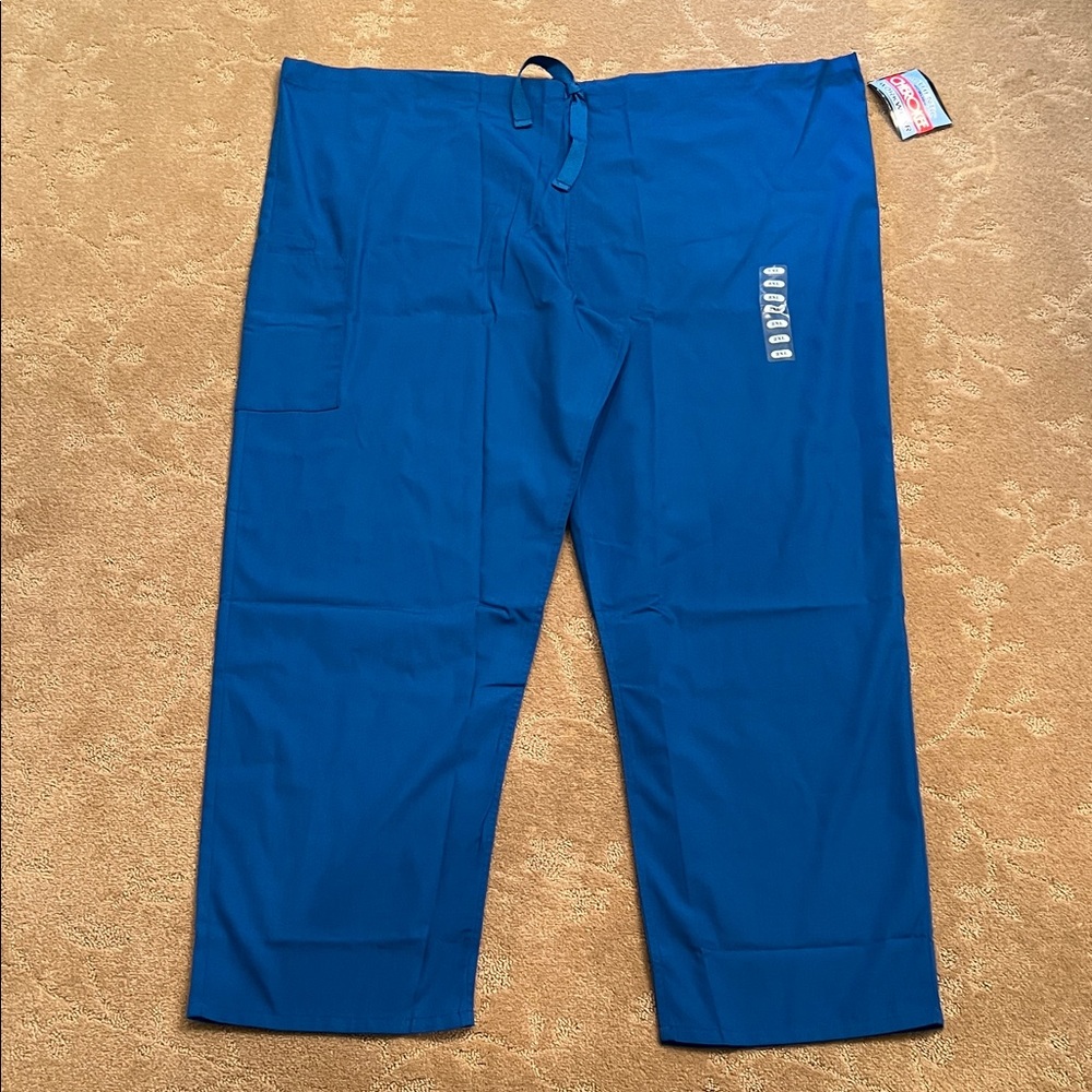 NWT Cherokee Workwear Unisex Royal Blue Scrub Pants, 2XL